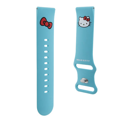 Λουράκι Hello Kitty Silicone Kitty Head για Samsung Galaxy Watch / Huawei Watch 46mm / 45mm / 41mm Series, Μπλε