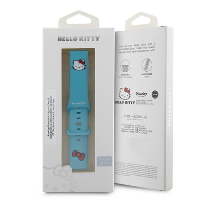 Λουράκι Hello Kitty Silicone Kitty Head για Samsung Galaxy Watch / Huawei Watch 46mm / 45mm / 41mm Series, Μπλε