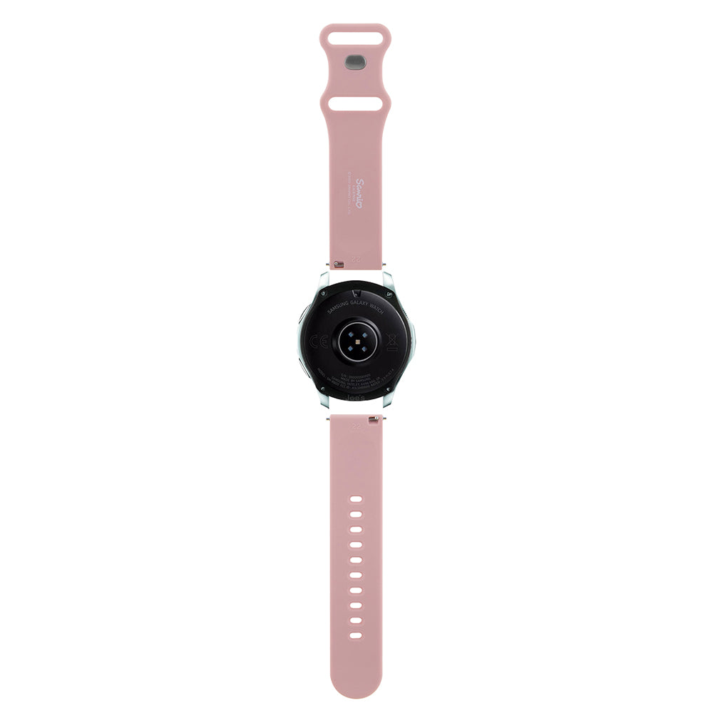 Λουράκι Hello Kitty Silicone Kitty Head για Samsung Galaxy Watch / Huawei Watch 46mm / 45mm / 41mm Series, Ροζ
