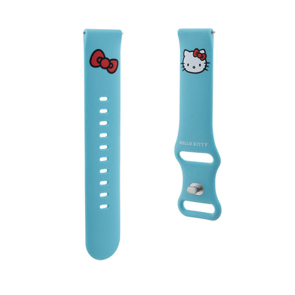 Λουράκι Hello Kitty Silicone Kitty Head για Samsung Galaxy Watch / Huawei Watch Series, Μπλε
