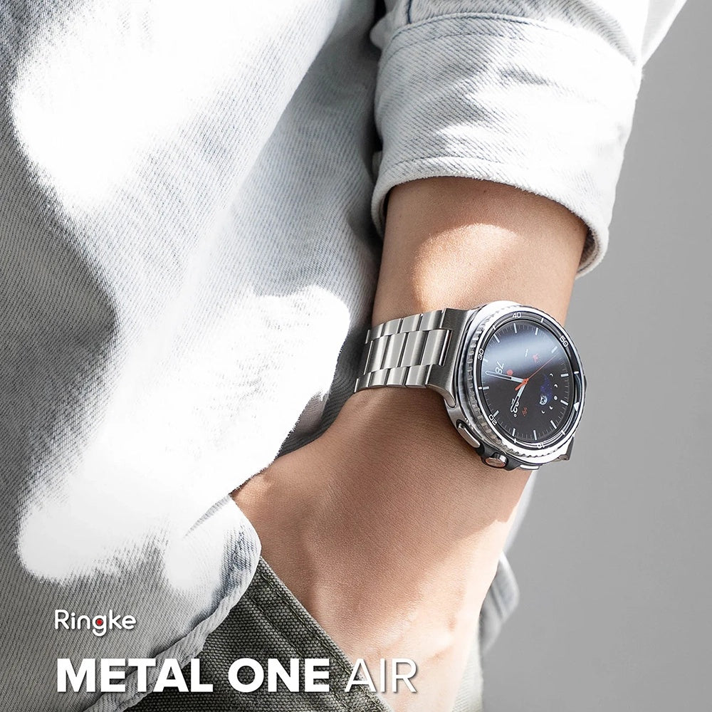 Ringke Metal One Air Strap for Samsung Galaxy Watch8 / Watch8 Classic Series, Silver