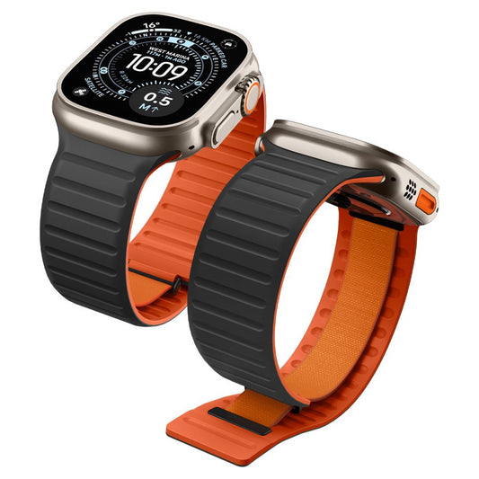 Λουράκι Spigen Athlex Air M για Apple Watch 49mm / 46mm / 45mm / 44mm Series, Μαύρο Πορτοκαλί AMP11534