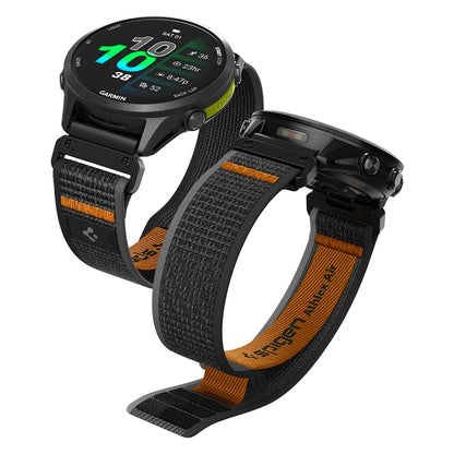 Λουράκι Spigen Athlex Air για Garmin Watch Fenix / Forerunner / Approach Series, 22mm, Μαύρο Πορτοκαλί AMP11426