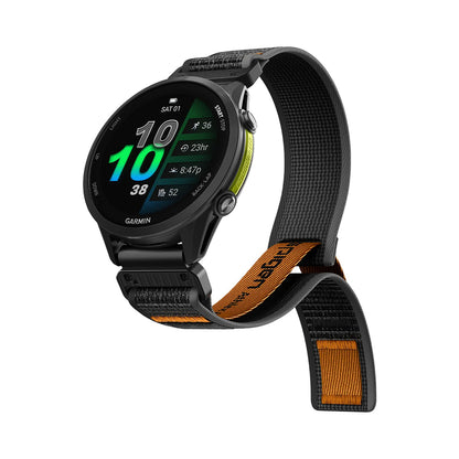 Λουράκι Spigen Athlex Air για Garmin Watch Fenix / Forerunner / Approach Series, 22mm, Μαύρο Πορτοκαλί AMP11426