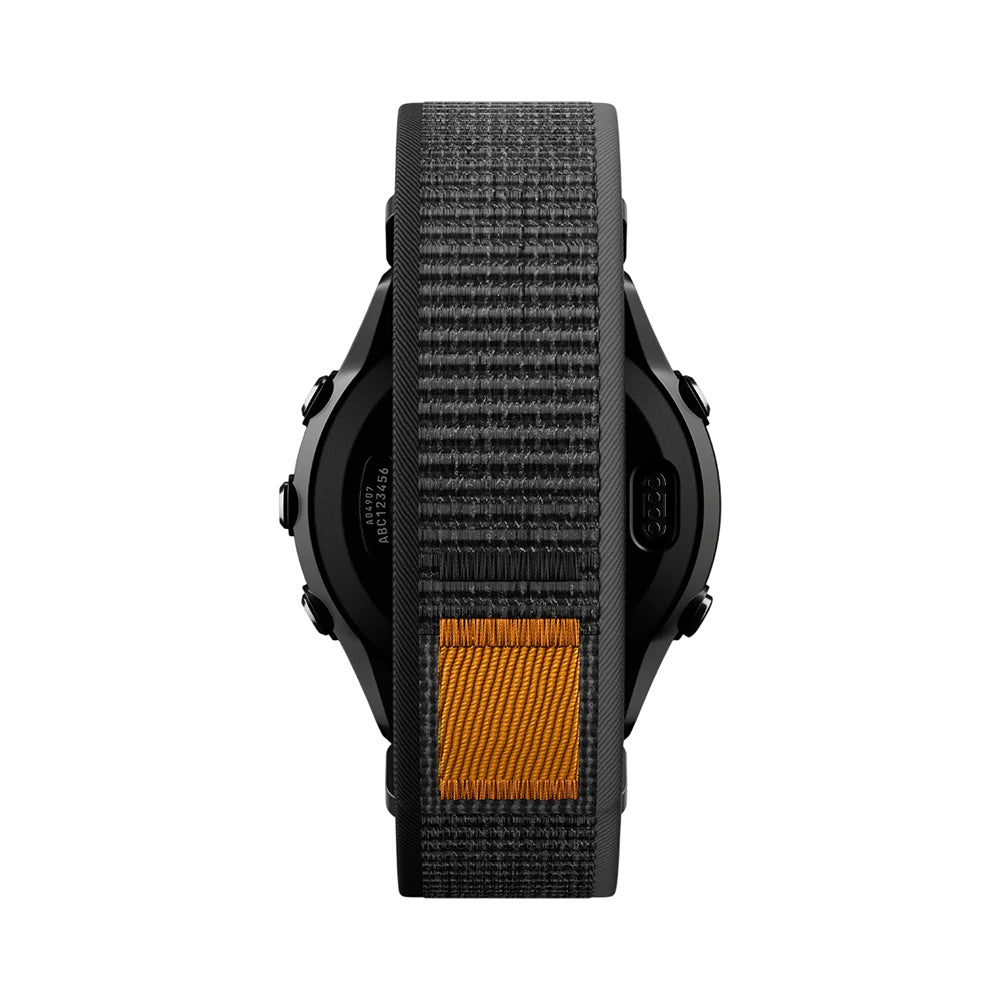 Λουράκι Spigen Athlex Air για Garmin Watch Fenix / Forerunner / Approach Series, 22mm, Μαύρο Πορτοκαλί AMP11426