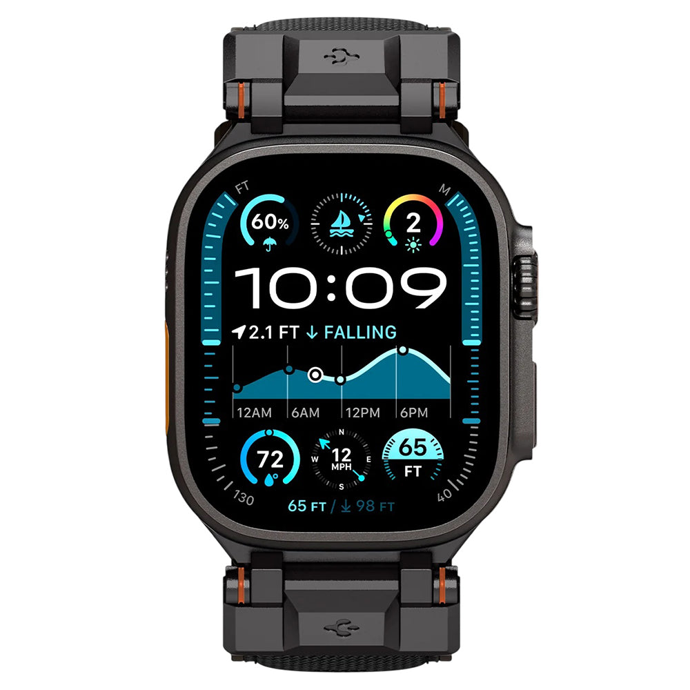 Λουράκι Spigen DuraPro Armor για Apple Watch 49mm / 46mm / 45mm / 44mm / 42mm Series, Μαύρο AMP06065