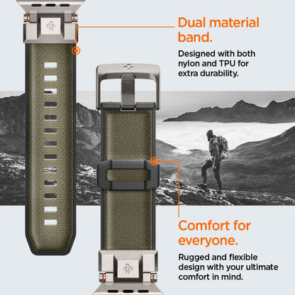 Λουράκι Spigen DuraPro Armor για Apple Watch 49mm / 46mm / 45mm / 44mm / 42mm Series, Πράσινο