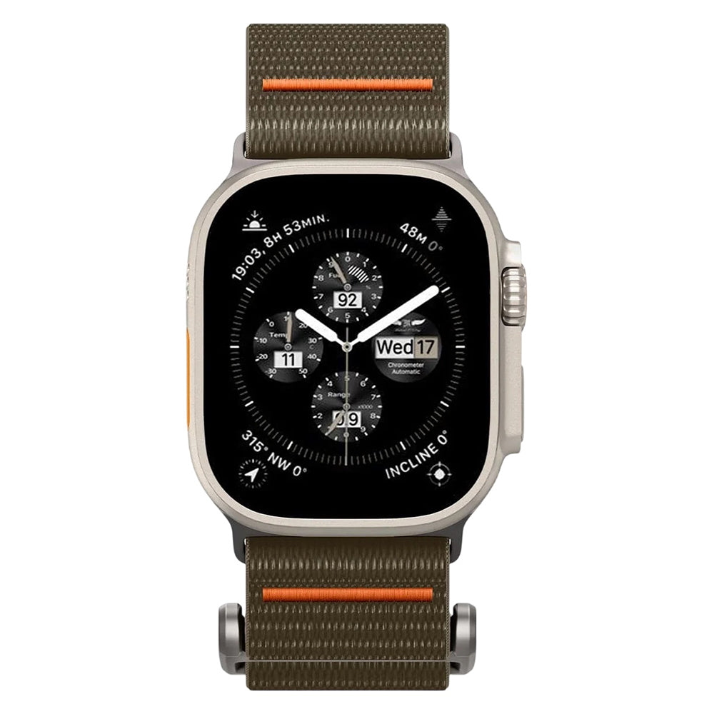 Spigen DuraPro Flex Band for Apple Watch 49mm / 46mm / 45mm / 44mm Series, Orange Khaki AMP05982