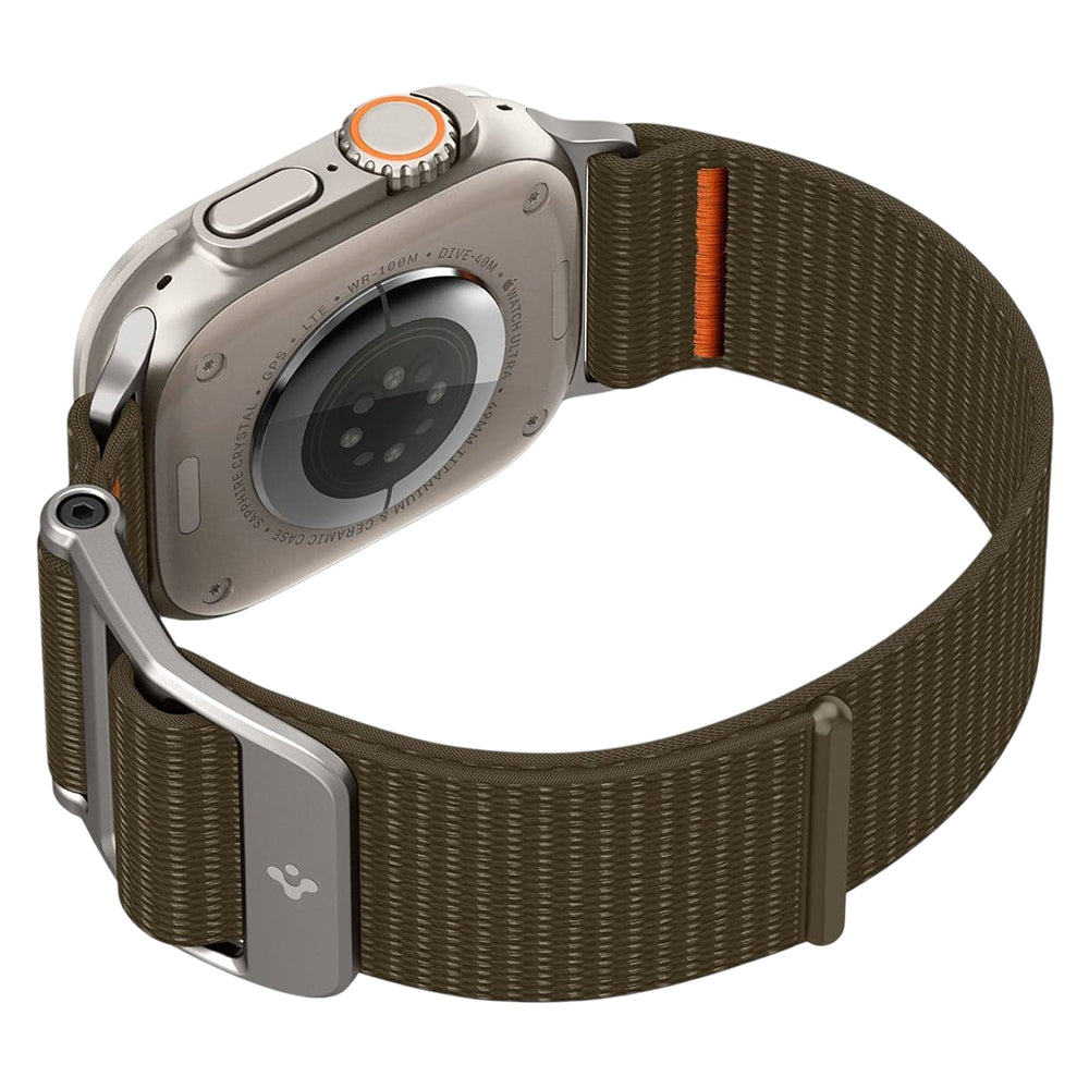Spigen DuraPro Flex Band for Apple Watch 49mm / 46mm / 45mm / 44mm Series, Orange Khaki AMP05982