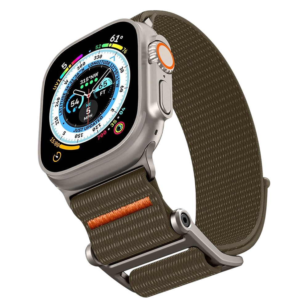 Spigen DuraPro Flex Band for Apple Watch 49mm / 46mm / 45mm / 44mm Series, Orange Khaki AMP05982