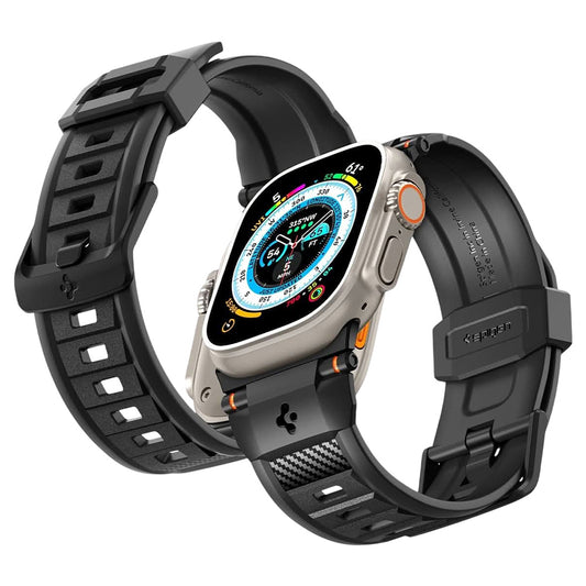 Λουράκι Spigen Rugged για Apple Watch Series 49mm / 46mm / 45mm / 44mm, Μαύρο Ματ AMP02854