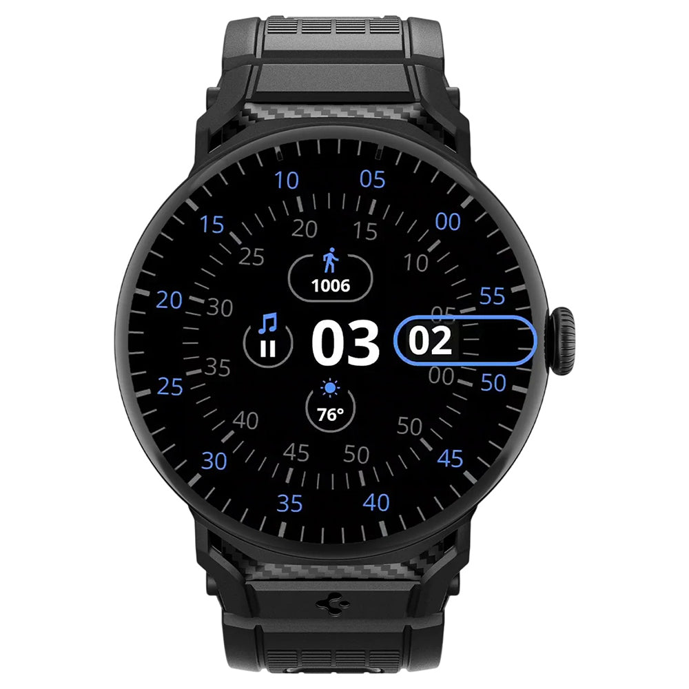 Spigen Rugged Strap for Google Pixel Watch 41mm Series, Black AMP07556
