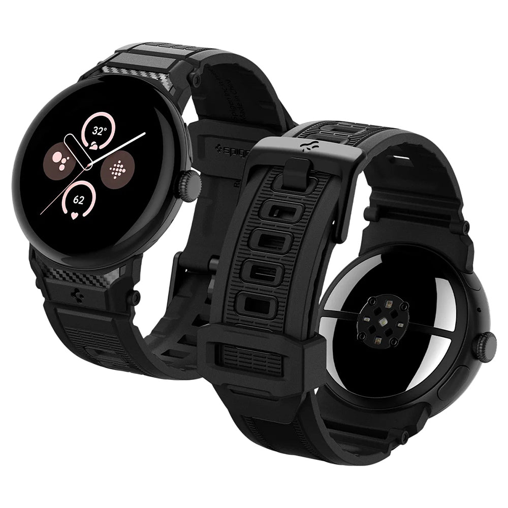 Spigen Rugged Strap for Google Pixel Watch 45mm Series, Black AMP07600