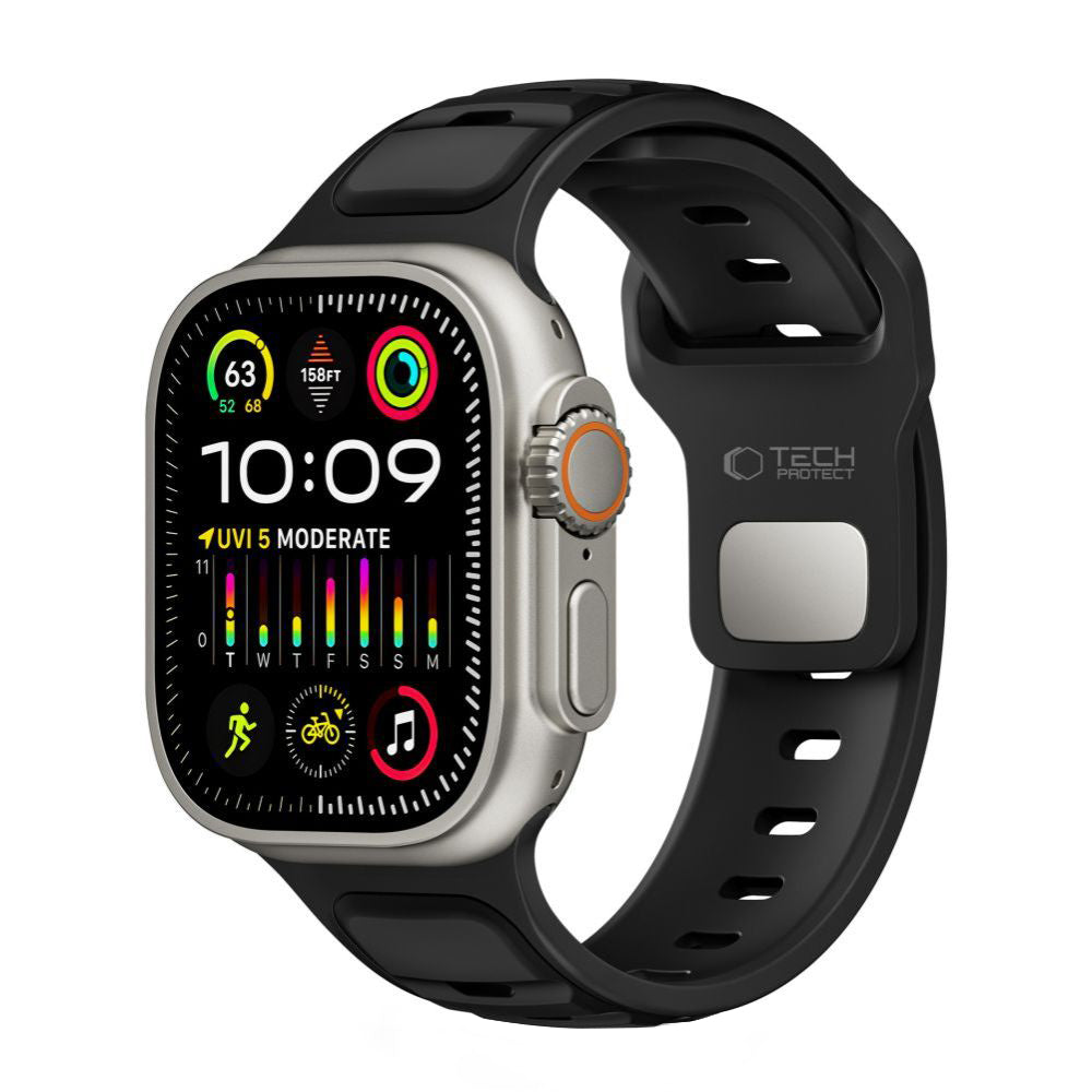Λουράκι Tech-Protect Iconband Line για Apple Watch 49mm / 46mm / 45mm / 44mm Series, Μαύρο