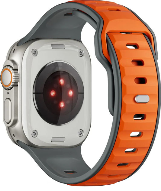 Λουράκι Tech-Protect Iconband Line για Apple Watch 49mm / 46mm / 45mm / 44mm Series, Γκρι Πορτοκαλί