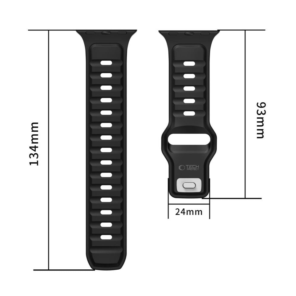 Λουράκι Tech-Protect Iconband Line για Apple Watch 49mm / 46mm / 45mm / 44mm Series, Μαύρο