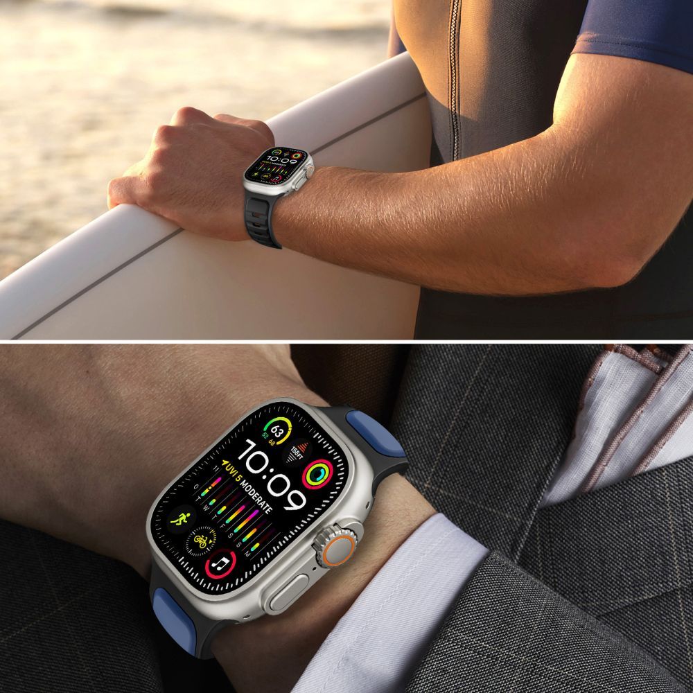 Λουράκι Tech-Protect Iconband Line για Apple Watch 49mm / 46mm / 45mm / 44mm Series, Μαύρο