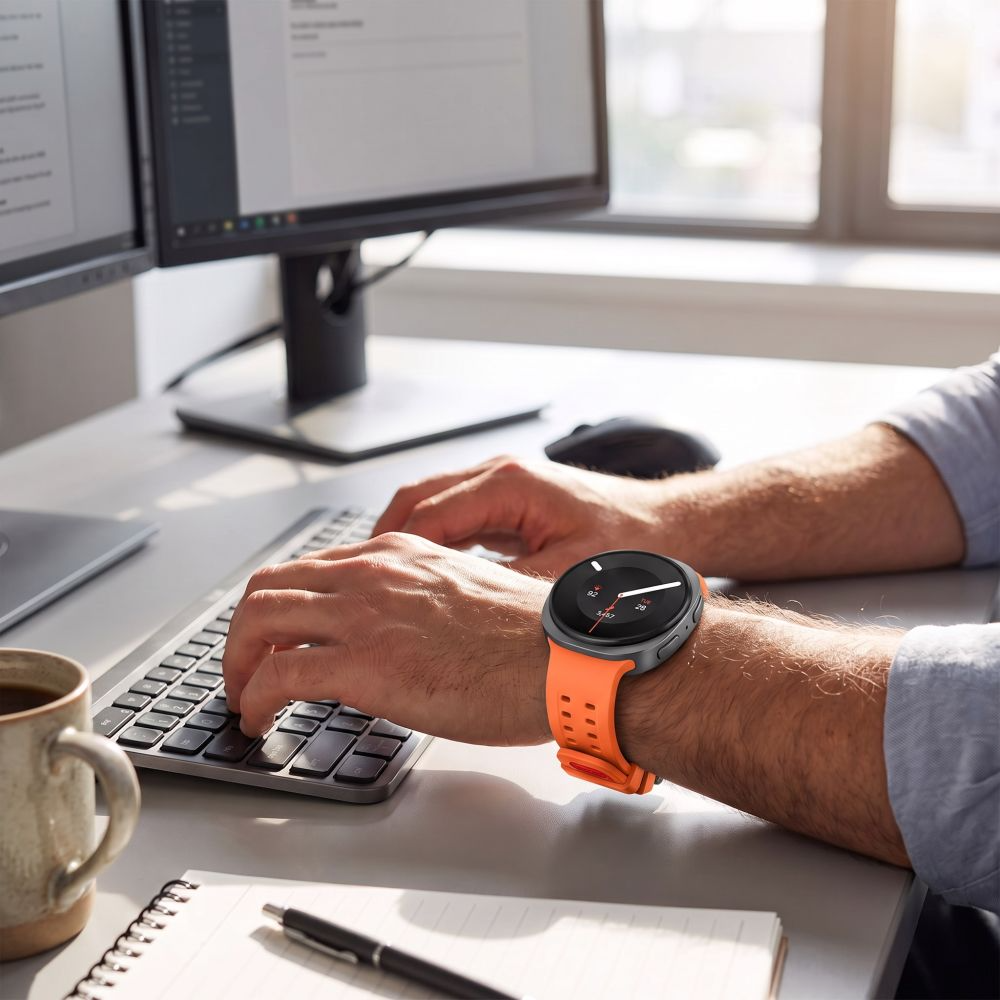 Tech-Protect Silicone Air Strap for Samsung Galaxy Watch9 / Watch8 / Watch8 Classic Series, Orange