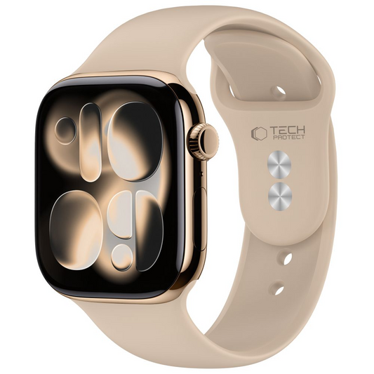 Λουράκι Tech-Protect Σιλικόνης για Apple Watch 49mm / 46mm / 45mm / 44mm Series, Μπεζ