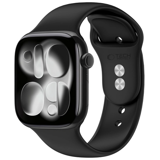 Λουράκι Tech-Protect Silicone για Apple Watch 49mm / 46mm / 45mm / 44mm Series, Μαύρο