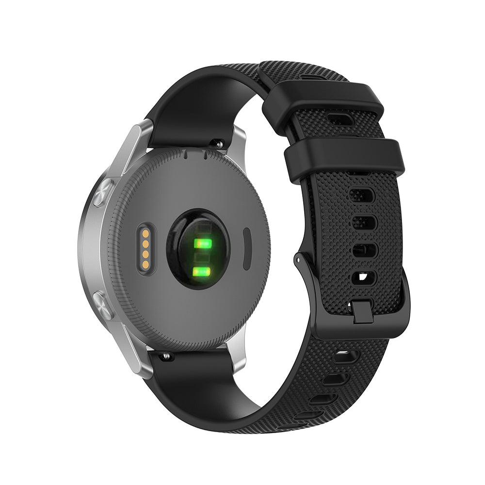 Λουράκι Techsuit W006 για Huawei Watch / Garmin Watch Series, 18mm, Μαύρο