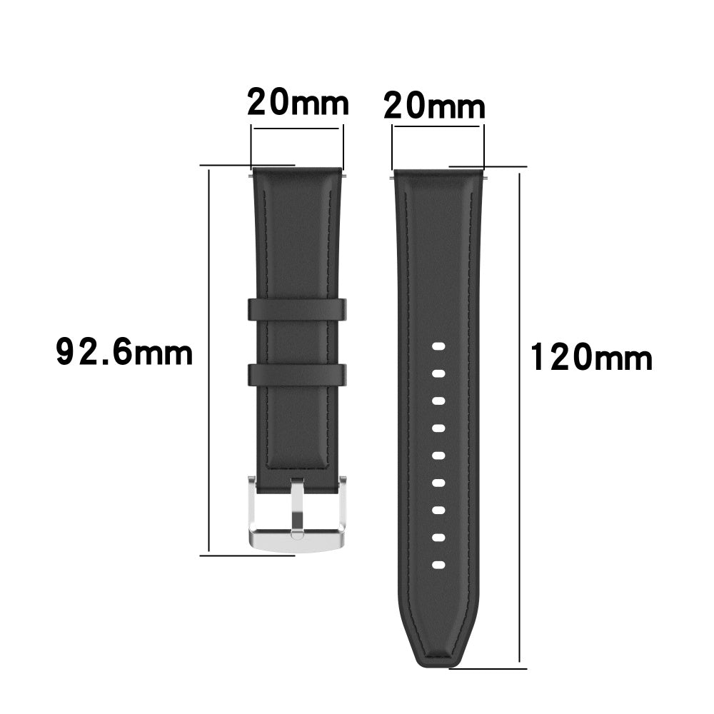 Λουράκι Techsuit W007 για Samsung Galaxy Watch / Huawei Watch Series, 20mm, Μαύρο