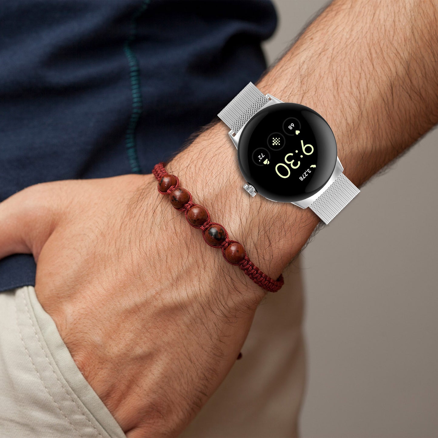 Λουράκι Techsuit W009 για Google Pixel Watch 4 45mm, Μαύρο