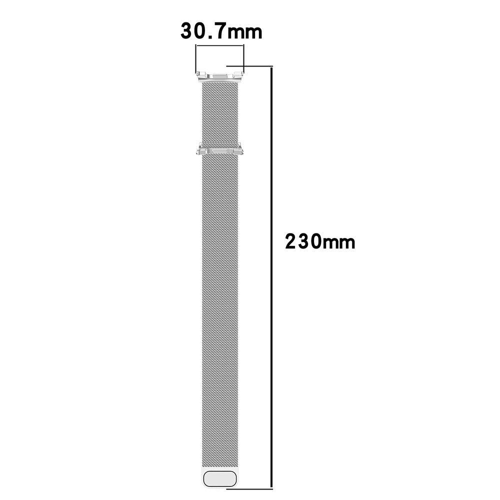 Λουράκι Techsuit W009 για Samsung Galaxy Watch 8 Classic / Watch8 44mm / Watch 8 40mm, Ασημί