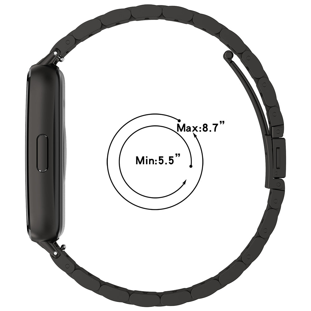Λουράκι Techsuit W010 για Huawei Band 11 / 11 Pro, Μαύρο