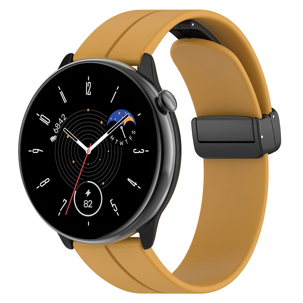Λουράκι Techsuit W011 για Huawei Watch / Garmin Watch Series, 18mm, Κίτρινο