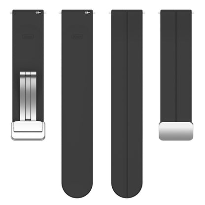 Λουράκι Techsuit W011 για Samsung Galaxy Watch / Huawei Watch Series, 20mm, Μαύρο