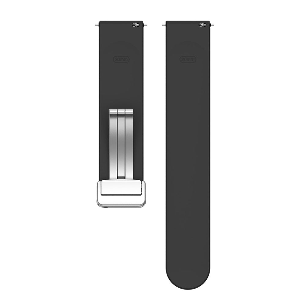 Λουράκι Techsuit W011 για Samsung Galaxy Watch / Huawei Watch Series, 20mm, Μαύρο