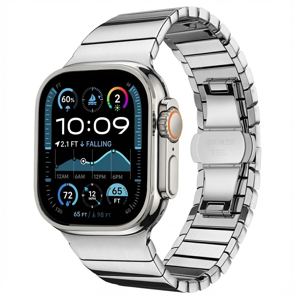 Λουράκι Techsuit W012 για Apple Watch 49mm / 46mm / 45mm / 44mm / 42mm Series, Ασημί