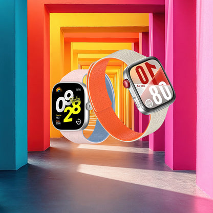 Λουράκι Techsuit W016 για Xiaomi Smart Band / Watch Series, Μαύρο Βυσσινί