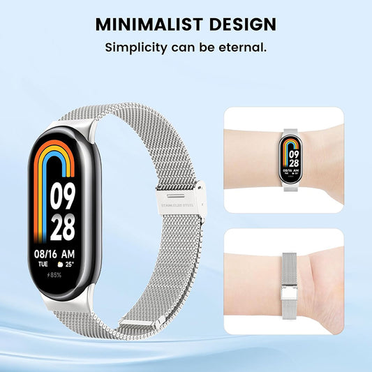 Λουράκι Techsuit W022 για Xiaomi Smart Band 9 / 8, 15mm, Χρυσό