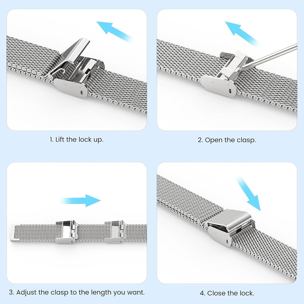 Λουράκι Techsuit W022 για Xiaomi Smart Band 9 / 8, 15mm, Χρυσό