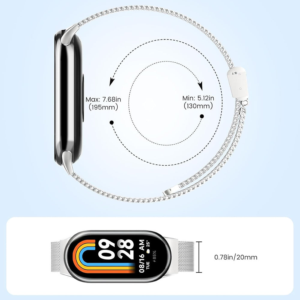Λουράκι Techsuit W022 για Xiaomi Smart Band 9 / 8, 15mm, Χρυσό