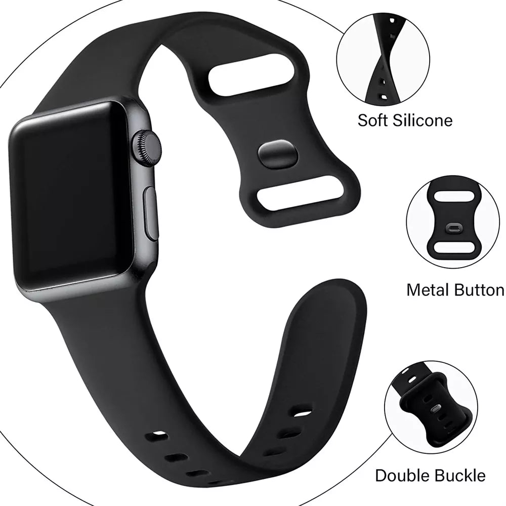 Techsuit W031 Strap for Apple Watch 42mm / 41mm / 40mm / 38mm Series, Gray