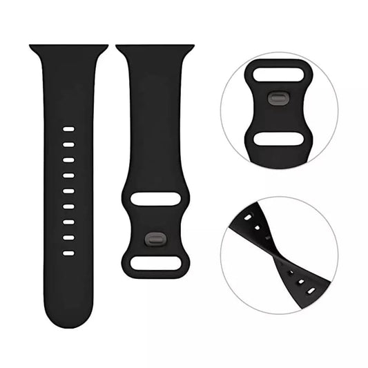 Techsuit W031 Strap for Apple Watch 49mm / 46mm / 45mm / 44mm / 42mm Series, Black