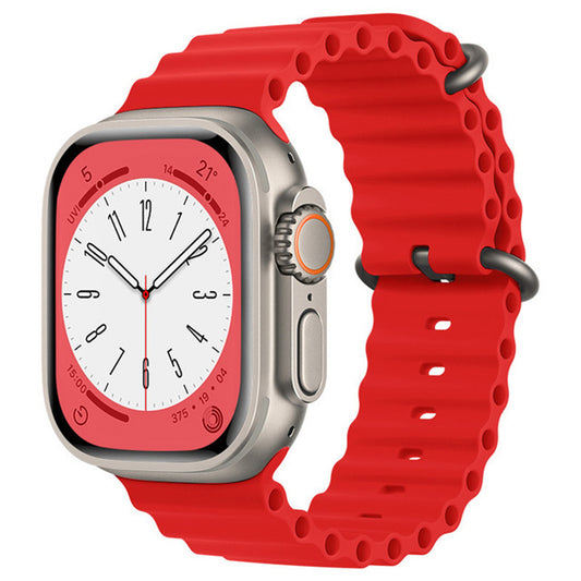Λουράκι Techsuit W038 για Apple Watch 49mm / 46mm / 45mm / 44mm / 42mm Series, Κόκκινο
