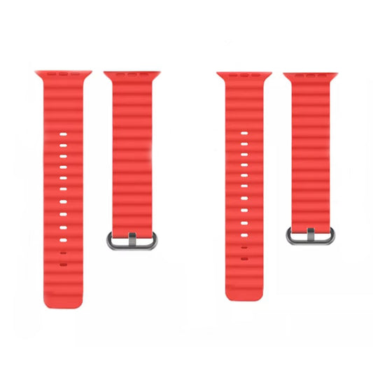 Λουράκι Techsuit W038 για Apple Watch 49mm / 46mm / 45mm / 44mm / 42mm Series, Κόκκινο