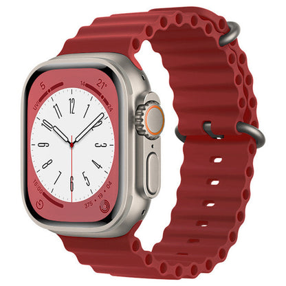 Λουράκι Techsuit W038 για Apple Watch 42mm / 41mm / 40mm / 38mm Series, Σκούρο Κόκκινο