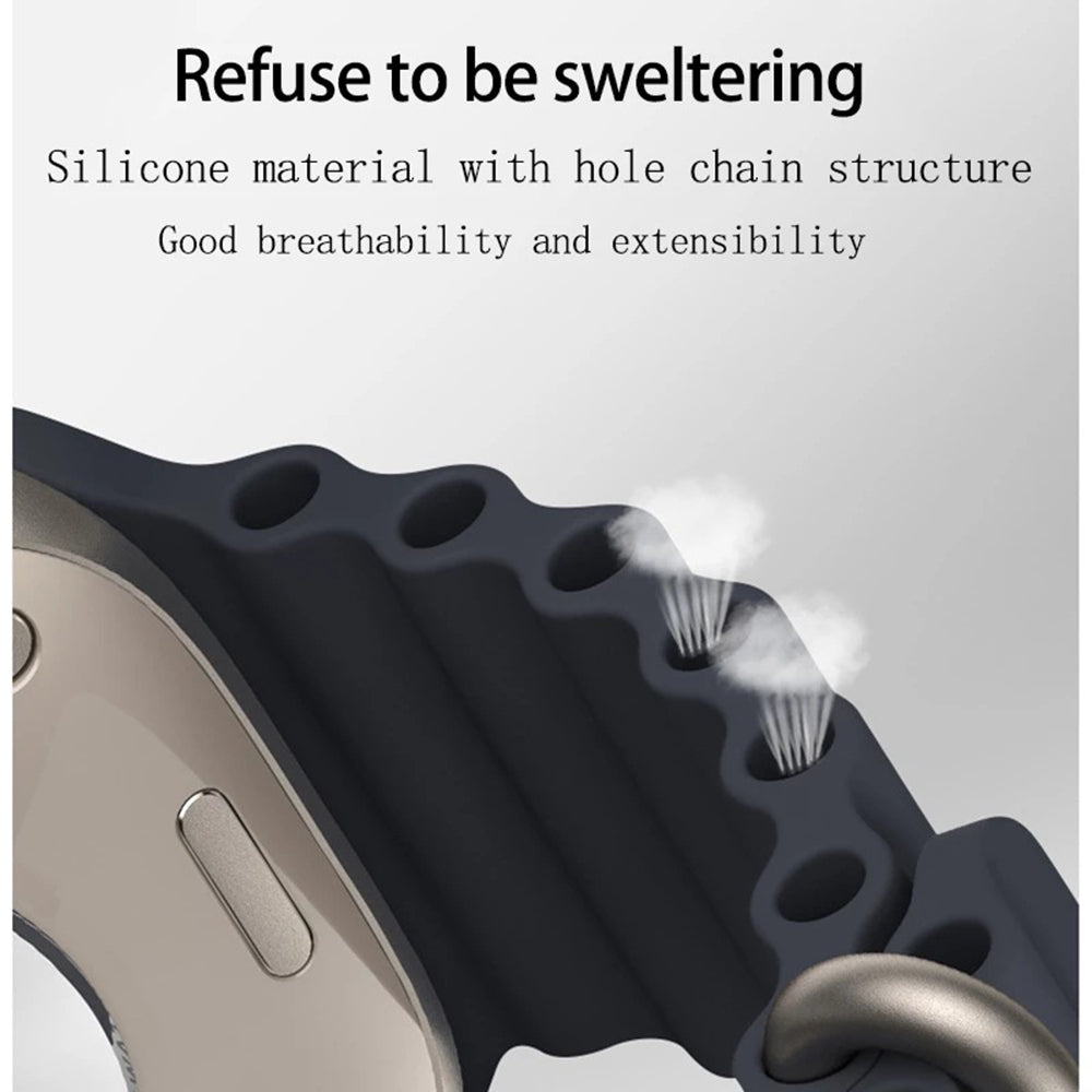 Λουράκι Techsuit W038 για Apple Watch 42mm / 41mm / 40mm / 38mm Series, Σκούρο Κόκκινο