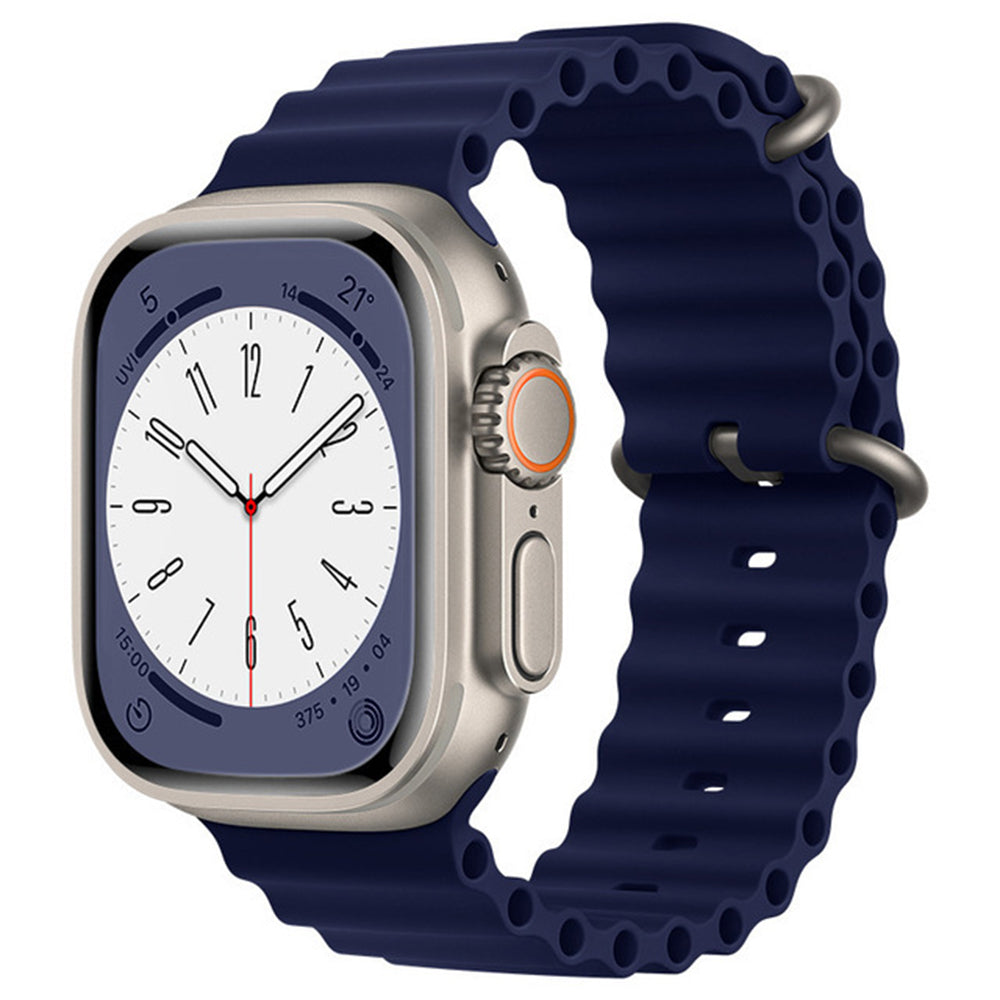Techsuit W038 Strap for Apple Watch 49mm / 46mm / 45mm / 44mm / 42mm Series, Navy Blue