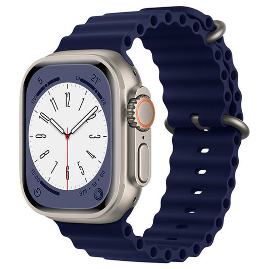 Λουράκι Techsuit W038 για Apple Watch 49mm / 46mm / 45mm / 44mm / 42mm Series, Μπλε σκούρο