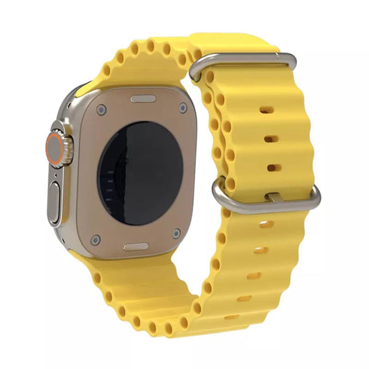 Λουράκι Techsuit W038 για Apple Watch 49mm / 46mm / 45mm / 44mm / 42mm Series, Κίτρινο