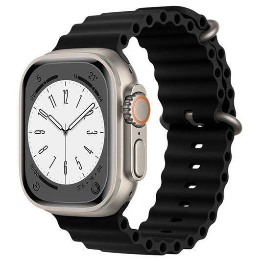 Λουράκι Techsuit W038 για Apple Watch 49mm / 46mm / 45mm / 44mm / 42mm Series, Μαύρο