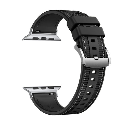 Λουράκι Techsuit W051 για Apple Watch 42mm / 41mm / 40mm / 38mm Series, Μαύρο