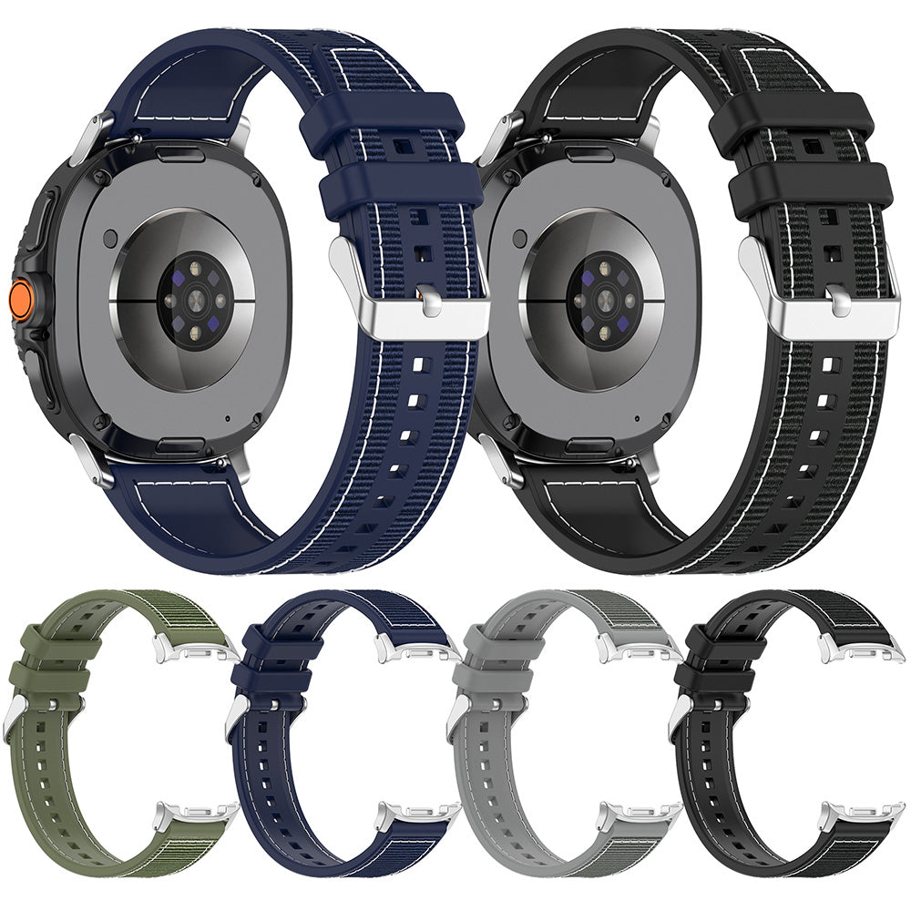 Techsuit W051 Strap for Samsung Galaxy Watch 8 Classic / Watch8 44mm / Watch 8 40mm, Dark Blue