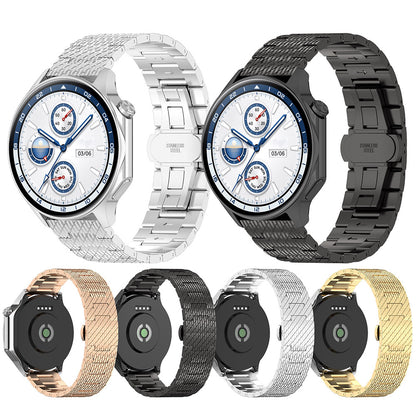 Λουράκι Techsuit W052 για Samsung Galaxy Watch / Huawei Watch Series, 20mm, Ροζ Χρυσό